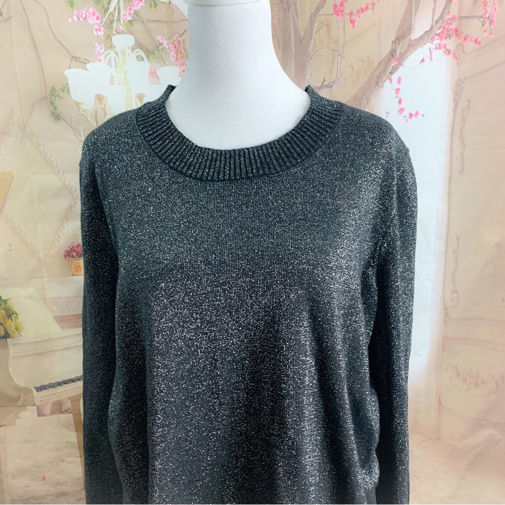 NEW Michael Kors Shimmer Crew Neck Sweater - Picture 4 of 10